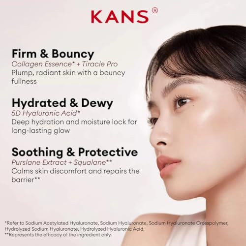 Image of KANS Advanced Collagen Firming Sheet Mask (Pack of 5), Peptides & Hyaluronic Acid, Anti-Aging, Firmer & Bouncier Skin, Wrinkle-Smoothing, Tiracle PRO, Boost Collagen, Instant Glow & Radiant Skin