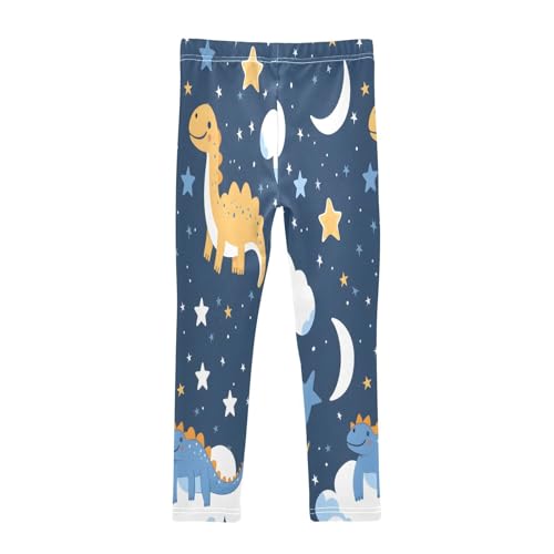 Toddler Girls Leggings Printed Yoga Pants Leggings Dinosaur in The Space for Kids2