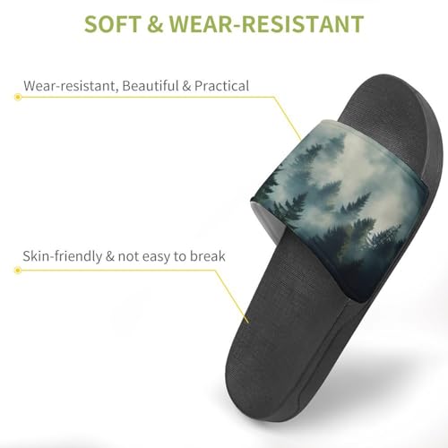 Rising Transylvania Mist Foggy Shadown House Sandals Non-Slip Bathroom Slippers Beach Summer Shoes for Men Women3