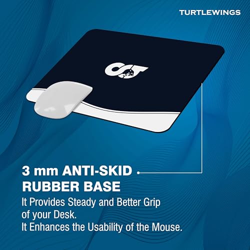 Image of TURTLEWINGS | Mousepad | Formula One F1 Race Car on Track Mousepad - 22x18 cm, 3mm Thick | Dynamic Print Non-Slip Rubber Base | Office, Study & Gaming Use | Premium Smooth Surface (AlphaTauri)