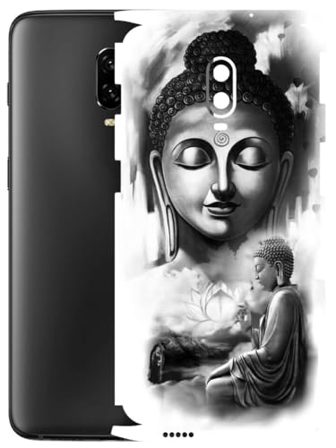 Image of AtOdds - Full Body Back Screen Guard Protector Film - Lamination Wrap Skin Sticker Compatible with ONEPLUS 6T | Scratchproof Matte Finish (Buddha)