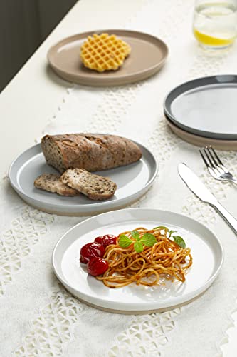 Famiware Saturn Dinnerware Sets, 12 Piece Dish Set, Plates And Bowls Sets For 4, Multi-Color #TOP1