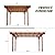 Outdoor Pergola 10x12 FT Wooden Pergola Gazebo - 100% Sturdy Solid Wood Outdoor Gazebo for Backyard, Patio, Deck, Lawn Backyard Pergola Waterproof & Windproof Outdoor Garden Shelter for Year-Round Use