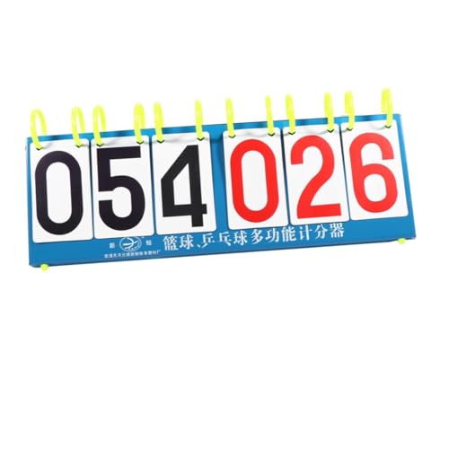balacoo 1Pc Portable Sports Games Score Flipper Durable Basketball Scoreboard for Table Tennis Badminton Volleyball and More Convenient and Highly Visible Design
