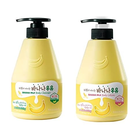 KWAILNARA Banana Milk Body Wash and Body Lotion Set (560 g / 19.75 oz. each) Cover