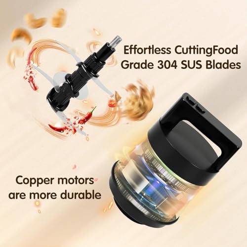 Image of 2L Stainless Steel Electric Chopper & Meat Grinder - Multi-Purpose Food Processor for Meat, Vegetables, Fruits, Nuts - 3 Blades, Easy to Clean, Home Kitchen Use