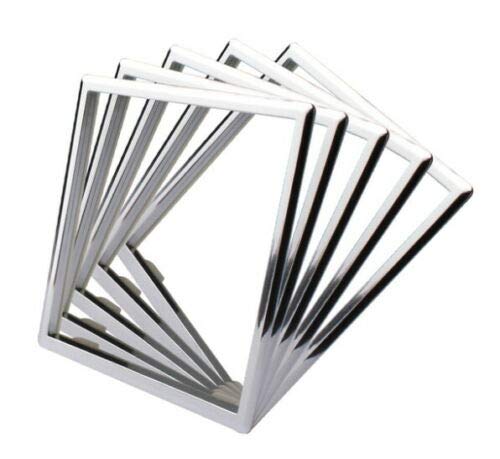 LIVOLO Blaue Serie Lichtschalter Steckdosen Glasblenden Touch für Kinderzimmer Pink Bunt blau Lichtschalter Wandschalter Glasrahmen Glas Blende (5 x Rahmen in Chrom)