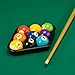 Zelphvt Black Billiards 9 Ball Pool Table Triangle Rack 9-Ball Diamond Pools Ball Racks Plastic Triangle Rack for 2-1/4