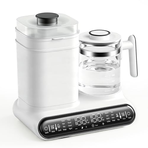 OROMVO 16-in-1 Fast Baby Bottle Warmer with Timer for Breastmilk & Formula
