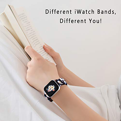 Image of Greatfine Scrunchie Band Compatible with Apple Watch Bands 38mm 40mm 41mm 42mm 44mm 45mm 46mm 49mm Women, Elastic Scrunchie Watch Strap for iWatch Watch Series 11 10 9 8 7 6 5 4 3 2 1 SE 3 2 Ultra 3 2