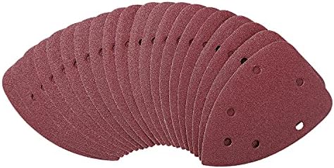 KATSU Detail Mouse Sander, 200W Electric Palm Sheet Sander with Dust Collector for Home Decoration Furniture Finishing, 20Pcs Sanding Pads Included 100174