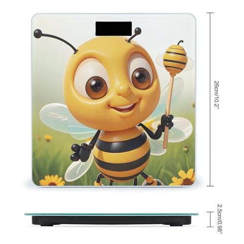 Báscula Digital de Baño Honey Bee con Plataforma Amplia miniatura 2