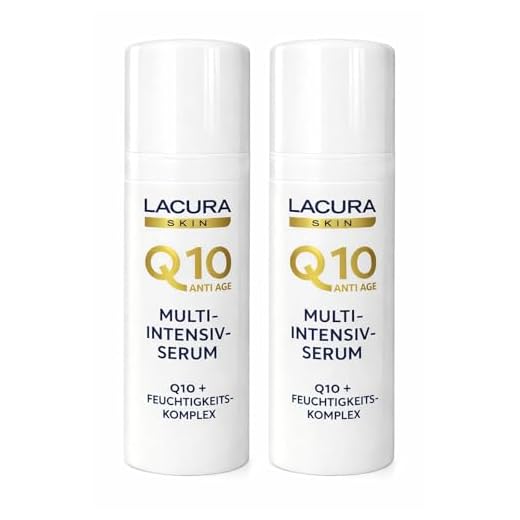 2x LACURA Q10 Anti Age Multi Intensiv Serum, Anti Falten Effekt, Straffung, Q10 plus Feuchtigkeitskomplex, vegan, 2x 30 ml, Alter 35+