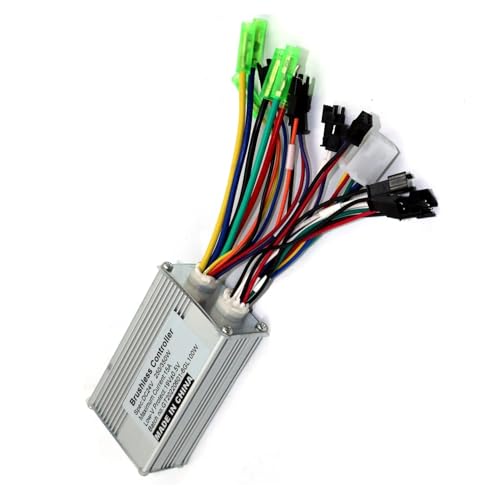 CAARLA Electric Vehicle Motor Controller 24V 250W Brushless DC Motor Controller E-Bike Controller Dual Mode Sensor/sensorless bldc Motor Driver(Backward Function)