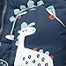 Toddler Dinosaur Snow Suit Baby Boys Girls Winter Padded Puffer Snowsuit Faux Fur Hooded Ski Bib (Blue, 4-5 Years)