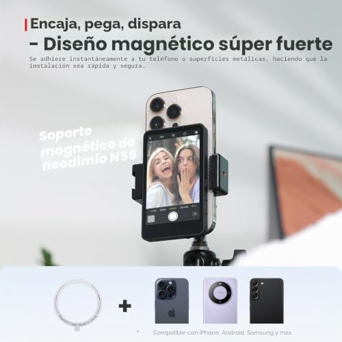 Monitor de vlog magnético SYNCO XView M4 para encuadrar selfies con cámara trasera 4