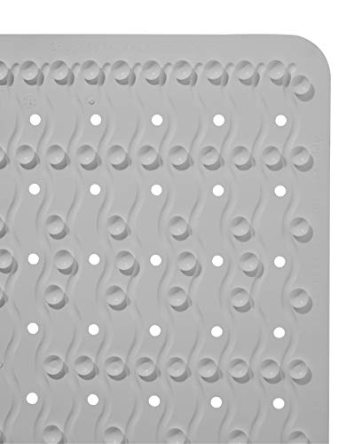 Ridder Anti Slip Bath mat, 100% Synthetic Rubber, Grey, 38 x 72 cm