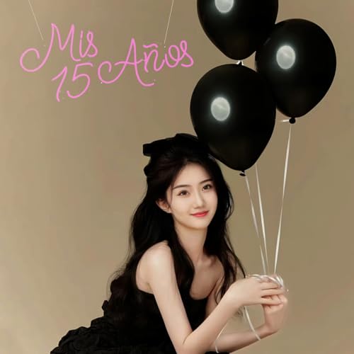 Image of XIMAQIS- Mis 15 Anos Neon Sign for Wall Decor, Custom 15th Birthday Party Led Neon Light, Mis Quince Party Decor, Sweet 15 Quinceanera Party Sign,Gifts - for Her USB Powered Size:19.5x10inch (Pink)