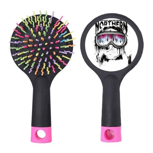 Brosse à cheveux Graffiti Street idéale pour discipliner les cheveux après le ski au Nord