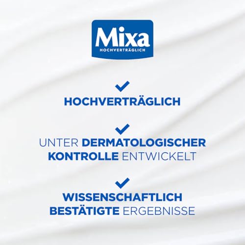 Mixa Panthenol Body Lotion, juckreizlindernder und beruhigender Balsam, mit Panthenol und pflanzlichem Glycerin, für empfindliche, sensible Haut, mildert Juckreiz Mixa Panthenol Comfort, 250 ml