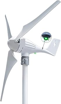 Wind Turbine Generator, 600W 12V 24V Wind Turbine Generator 3 5 6 Blades Residential AC Hawt Wind Mill With MPPT Controller Charging Indicator LED for Boats, Gazebos, Chalets, or Mobile Homes5 Delta