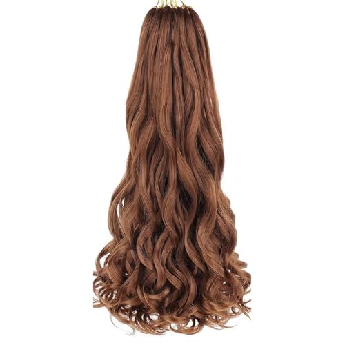 French Curls Braiding Hair Extensions Synthetic Crochet 22 Inch Spiral