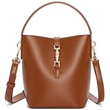 BOSTANTEN Small Bucket Bag for Women Crossbody Bags Trendy Vegan Leather Shoulder Purses Designer Ladies Handbags