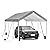 Sannwsg Carports 12X20 Heavy Duty,Portable Car Port Garage,Carport Canopy with Adjustable Height from 10 ft to 11.5 ft,Outdoor Car Shelter All Weather, Grey