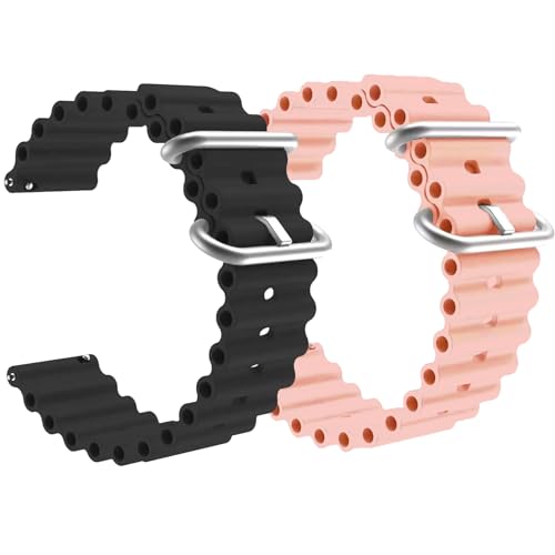 Image of ADAMO 20mm Watch Strap Combo Compatible for Bip U Pro /GTS /BIP 3 Pro /Icon Buzz and All 20mm Wristwatch and smartwatches