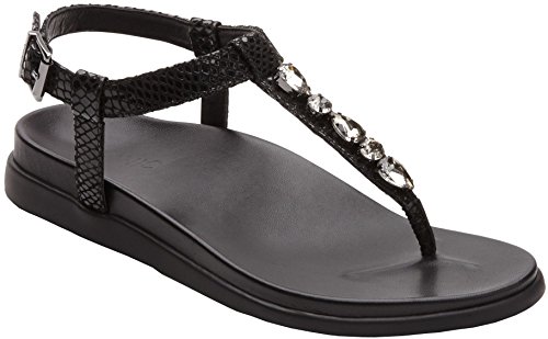 Vionic Palm Boca- Women's Sandal Black Snake 9
