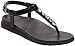 Vionic Palm Boca- Womens Sandal Black Snake - 9 Medium