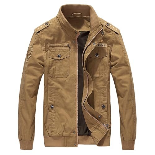Veste d'automne homme style armée pour les loisirs en plein air