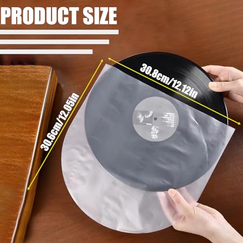 DAOOZHU Pochette Vinyle 33 Tours,50 pièces Pochette Vinyle Intérieures,Protection Vinyle 12″,Antistatique - Les Beatles, Paul McCartney, John Lennon, RIngo Starr, George Harrison DAOOZHU Pochette Vinyle 33 Tours,50 pièces Pochette Vinyle Intérieures,Protection Vinyle 12",Antistatique – Image 3
