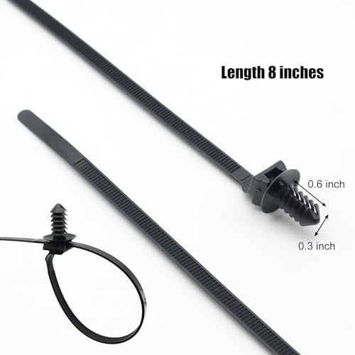 Yacowen Y24612-501 Push Mount Cable Zip Ties And Wire Harness Tape Kit For Automotive Engine Bay Wire Harness Restraint And Electrical Wiring thumb #1
