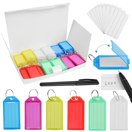 Ampia Applicazione: Ciò è particolarmente utile se si cambiano o si aggiungono spesso nuove chiavi ed è ideale per l'uso come targhette identificative per animali domestici, portachiavi, zaini per bambini, chiavette USB, targhette identificative, giacche per bambini, etichette per bagagli e molto altro ancora.