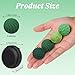 Kkogleam Magnetic Balls Fidget Toy Adults, Silicone Magnetic Balls, Fidget Toys, Office Desk Fidget Balls for Anxiety Relief, Sensory Toy for Fingers Hands (Green-4PCS)