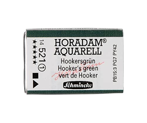 Schmincke – HORADAM® AQUARELL - feinste Künstler-Aquarellfarben, 521 Hookersgrün, 14 521 043, 1/1 Näpfchen