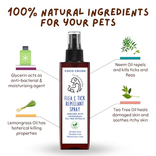 Coco-Crush-100-Natural-Anti-Tick-and-Flea-Pet-Spray-for-All-Types-of-Dog-Cat-Anti-Itch-Spray-with-Neem-and-Lemongrass-Organic-Paraben-Free-Cruelty-Free-50ML