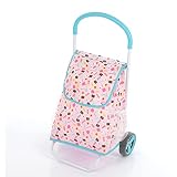 Hauck Einkaufstrolley für Kinder ab 3 Jahren, Faltbar, Schieberhöhe 53 cm, 23 x 30 x 53 cm, Cup Cake, Pink