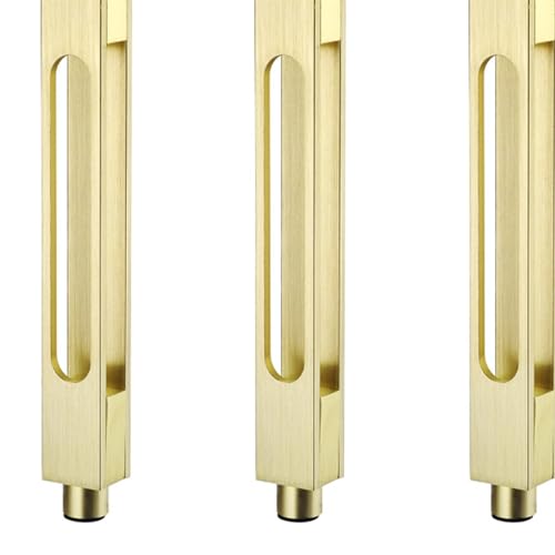 Patas para cómodas y sofás de 20cm juego de 4 piezas estables color oro 3