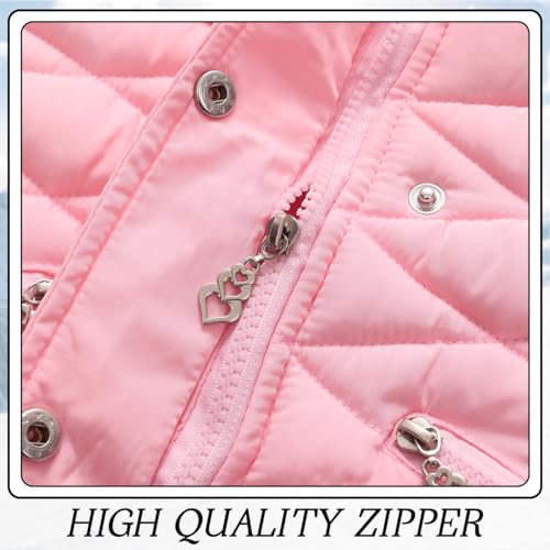 Kids Winter Girl Coat Fur Collar Hooded Puffer Jacket Clothes Parka Outerwears4