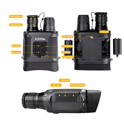 image for KiZHXlo Night Vision Binoculars for Darkness. Infrared Night Vision Go