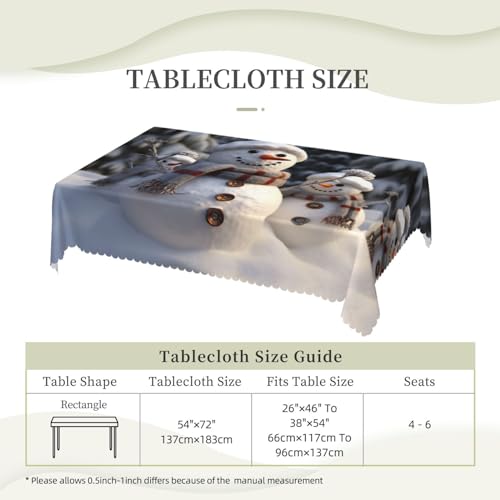 Nappe de Noël imperméable pour éviter les taches de sauce de fête - 7