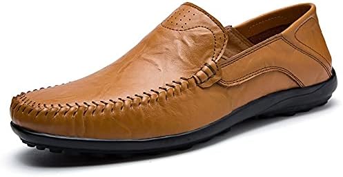 [ヘンシュです] 紳士靴 夏の革のメンズシューズ、オックスフォードシューズ、柔らかく フラットシューズ、カジュアルな舵の靴