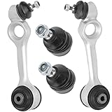 Ashnaldm 4pcs Front Upper Control Arm + Lower Ball Joint Kit Fits W126 BACB11-KIT096