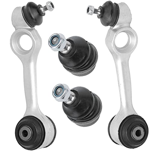 Ashnaldm 4pcs Front Upper Control Arm + Lower Ball Joint Kit Fits W126 BACB11-KIT096