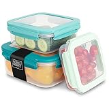 Moritz & Moritz 3x Frischhaltedosen mit Deckel Kunststoff – 0,5/1,3/3 Liter – Luftdicht und Auslaufsicher – BPA FREI – Gefrierdosen Set mit Click-Funktion – Food Storage Containers Mikrowellenfest