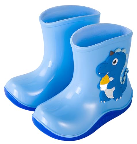 QIETION Kids Rain Boots - Toddler Waterproof Easy-On Boots for Girls and Boys2
