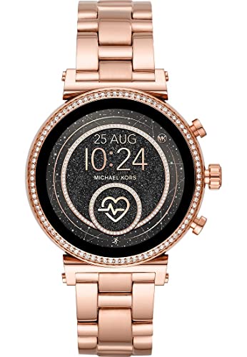 6 mejores Smartwatches para mujer 11 Michael Kors Smartwatch Pantalla táctil para Mujer de Connected con...