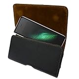 Universal Holster for Galaxy Fold,IDEA LINE Black Leather Holster Locking Belt - Black